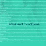 Terms and Conditions